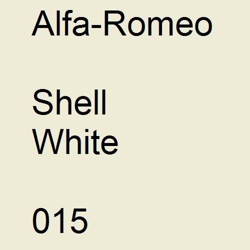 Alfa-Romeo, Shell White, 015.